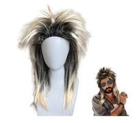 ATSNOSH Perruque Rock Star Années 80 Mulet Punk, Disco, Bad Taste Party Bouclée Carnaval, Fête Thème, Halloween, Cosplay