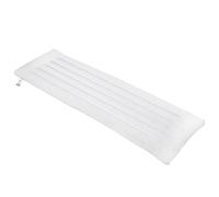 ATsoftwa Oreiller plat mince 48,3 x 150 cm - 6,3 cm de hauteur - Oreillers de lit fins pour dormir sur le ventre avec housse en coton - Profil bas ultra fin (blanc)