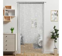 Atsweetlife Rideau à ficelles à perles à suspendre pour porte, séparateur de pièce à suspendre - Décoration hippie à paillettes - Panneau à franges à paillettes - Pour placard, fenêtre, mur, portes -