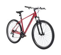 ATTABO Alpe 1.0 Vélo pour Homme avec Cadre en Aluminium 19" Guidon Ergonomique V-Brake Rouge VTT avec Roues de 29" avec Accessoires, Selle réglable, dérailleur à 21 Vitesses
