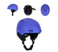 ATTABO Avens 2.0 Casque de Ski pour Enfant 48-54 cm - Casque in-Mold léger avec réglage de la Taille, Ventilation, Coussinets d'oreille Amovibles, Doublure Amovible, Support pour Lunettes, Ski et