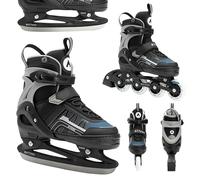 ATTABO Bladeroll Patins à Glace pour Enfant - Longueur réglable, roulements de qualité supérieure, Patins interchangeables, Confort et sécurité en Plein air