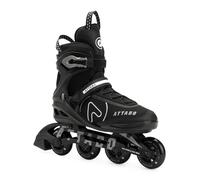 ATTABO Bricker Fitness Patins à roulettes pour Homme - Patins à roulettes Confortables et Stables avec Rail en Aluminium, Roues en polyuréthane de 80 mm, roulements ABEC-7, Frein en TPR, jusqu'à 100