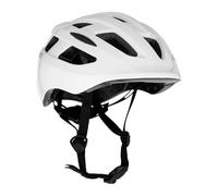 ATTABO Casque de vélo Bonkers Taille L Blanc Casque de vélo avec Technologie in-Mold avec 18 Trous de Ventilation avec lumière LED Ajustement du Casque par Bouton Matériau PC Durable