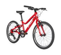 ATTABO Ease 20 - Vélo pour enfant de 20" - En aluminium léger - Avec dérailleur Shimano Altus 7 vitesses - Guidon BMX ergonomique et entrée basse - Vélo pour enfants de 6 à 9 ans (115 à 135 cm) (rouge
