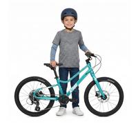 ATTABO Ease Vélo pour Enfant de 50,8 cm pour Enfants de 6 à 9 Ans, Cadre léger en Aluminium, dérailleur à 7 Vitesses, Freins à Disque hydrauliques