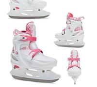 ATTABO KOA Patins à Glace réglables pour Fille Rose Taille 37-40 EU Patins à Glace réglables Boucles de Fermeture Ventilation grâce à la Maille synthétique PP et PVC