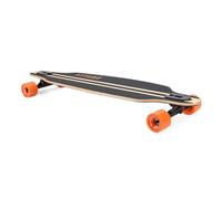 ATTABO Longboard Flowrider en Noir - Planche en Bois d'érable 9 x 38, 7 essieux en Aluminium, roulement à Billes ABEC-7, Roues 78A 70 x 51 mm - Stabilité et Confort pour Les trajets en Ville et Les