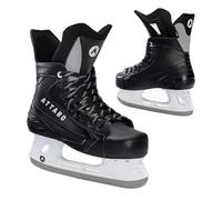 ATTABO Patin a Glace Hockey pour Hommes Taille 42 EU Patin Hockey avec Construction en Mousse Patins de Hockey sur Glace Confortable Doublure Chaude Patin à Glace avec Lame en Acier Inoxydable