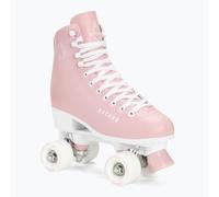 ATTABO Patins à roulettes pour Femmes Serena Taille 36-41 EU Taille Ajustable ABEC-3 Patin Aluminium Dessus Cuir Protection des Orteils Freinage Sûr Ajustement Précis Roues 82A