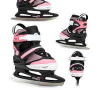 ATTABO Patins Multi-Tailles de Loisirs pour Fille Zola Couleur Rose Taille 36-41 UE Patins Réglables pour Débutantes Fermeture Velcro et Boucle Ajustement Libre de la Longueur