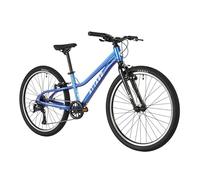 ATTABO Rash 24 - Vélo pour enfant de 5 à 9 ans - Cadre en aluminium léger - Roues de 24" - Dérailleur Shimano à 8 vitesses - Pour une taille de 110 à 135 cm - Ergonomique, stable, tout-terrain - Bleu