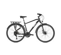 ATTABO Spate 2.0 Vélo de trekking pour homme en aluminium 6061, fourche SR Suntour SF20 NEX 63 mm, Shimano CUES 2 x 9, freins TEKTRO MD-M300, LED, garde-boue, porte-bagages