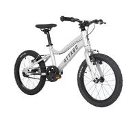 ATTABO Vélo Ease 16" - Design Durable et Ergonomique avec Faible surplomb - Idéal pour Les débutants - Couleur : Rouge/Bleu/Rose/Violet/argenté (Argent)