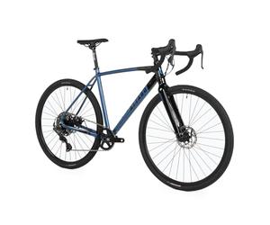 ATTABO Vélo Gravel GRADO 2.0 avec Cadre Aluminium 54 cm Guidon Ergonomique Frein à Disque mécanique Vélo TEKTRO Bleu avec Roues 28" avec Accessoires Selle Ajustable 10 Vitesses Dérailleur