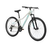 ATTABO Vélo pour Femme Alpe 1.0 avec Cadre Aluminium 15" Guidon Ergonomique V-Brake Vélo Montagne Gris avec Roues 27.5" avec Accessoires Selle Réglable 21-Vitesses Dérailleur