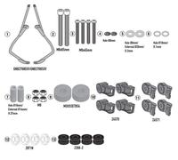 Givi Sym Symphony St 50/125/200 21 Fitting Kit Argenté