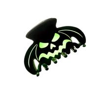 Attache à cheveux en acrylique brillant pour sorties d ' Halloween, portraits à thème, pince à cheveux ajourée, chignons de tous les jours, pince à cheveux d ' Halloween, accessoire lumineux, pince à