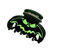 Attache à cheveux en acrylique brillant pour sorties d ' Halloween, portraits à thème, pince à cheveux ajourée, chignons de tous les jours, pince à cheveux d ' Halloween, accessoire lumineux, pince à