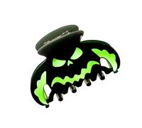Attache à cheveux en acrylique brillant pour sorties d ' Halloween, portraits à thème, pince à cheveux ajourée, chignons de tous les jours, pince à cheveux d ' Halloween, accessoire lumineux, pince à