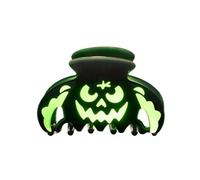Attache à cheveux en acrylique brillant pour sorties d ' Halloween, portraits à thème, pince à cheveux ajourée, chignons de tous les jours, pince à cheveux d ' Halloween, accessoire lumineux, pince à