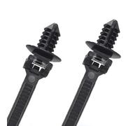Attache À Glissière En Nylon Pour Câble Dôme De Voiture, Longueur 168mm, 50 Pièces, Noir, Livraison Directe