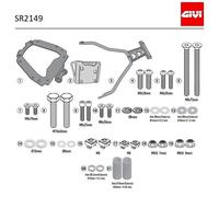 Attache Arrière Spécifique Top Case GIVI YAMAHA Tricity 300 2023 2024