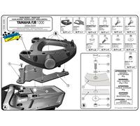 Attache Arrière Top Case + Plaque MONOLOCK GIVI E228 YAMAHA FJR 1300 2006-2020