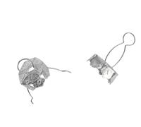 Attache Boules Creuse Argenté 1,8 cm 15 pièces