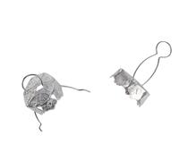 Attache Boules Creuse Argenté 1,8 Cm 15 Pièces