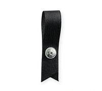Attache Bretelle Avec Bouton,Pression 4 Pcs Noir