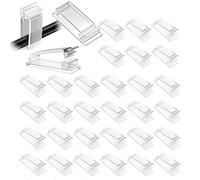 Attache Cable Adhesif, 30er Set Clips Cable avec Attache Cable pour Fixation Rapide Cable Management pour Bureau Maison Atelier Réutilisable Attache Cable pour Ordinateur TV Câble Électrique