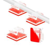 Attache Cable Adhesif,Clips Cable,Cable Management,Attache Cable,Serre Cable,Range Cable,Range Cable Bureau,50 Pièces Cache Cable Bureau,Organisateur De Bureau,Fixation Murale Sans Percer,Clip Cable