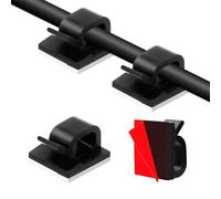 Attache Cable Adhesif,Clips Cable,Cable Management,Organisateur De Cable,Organisateur Cable,Clips Cable Adhesif,Organisation Bureau,50 Pièces Attache Cable Mural,Support Cable,Support Cable Bureau