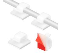 Attache Cable Adhesif,Clips Cable,Cable Management,Rangement Cable Bureau,Serre Cable Plastique,Fixer Sans Percer,Accroche Cable,Attache Murale Sans Percer,Câble Management,Fixation Cable Electrique