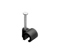 Attache câble - Attache fil électrique - Fixation câble électrique - Fixation et raccordement du câble - Serre câble - Clou de Fixation - Attache Fils Ø 4 A 7 Mm Noir Sachet De 25 - Debflex 700422