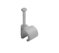 Attache câble - Attache fil électrique - Fixation câble électrique - Fixation et raccordement du câble - Serre câble - Clou de Fixation - Attache Fils Ø 4 A 7 Mm Gris Sachet De 25 - Debflex 700417