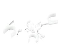Attache-CâBle Avec Clou 100 pièces 6mm rond en acier clou câble fil tenture murale vis Clips Clip for RG59 RG6 blanc bas prix favorable(Round-8mm)