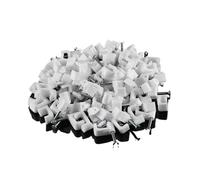 Attache-CâBle Avec Clou Clip de fixation câble carré, 100 pièces, clou téléphone, réseau mural, gestion ligne fixe, carte en plastique 4/5/6/7/8/10/12/14MM(10MM)