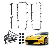 Attache-Câble Boucle - Colliers Plastiques Pour Pare-Chocs De Voiture - Organisation Fils Double Face 100 Pièces pour Câblage Électroménager Techniciens Électronique Jardin