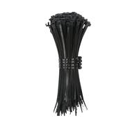 Attache Cable Collier De Serrage En Nylon Autobloquant Plastique Noir, Anneau Fixation For, Sangles À Fermeture Éclair, Ensemble Colliers(4x200mm)
