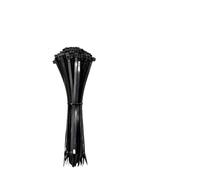Attache Cable Lot de 100 serre-câbles noirs, résistants à la traction, aux et autobloquants, for gestion des câbles maison au bureau(2.5X20)