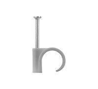 Debflex Attache-fils pour câble rond pointe béton 700444 ø 8–12 mm gris – Lot de 100