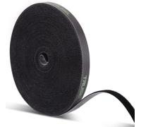 Attache Cable Serre-câble Bande Scratch Cable Management Range Cable Organisateur Rouleau 10 mm de large 20 Mètre Noir