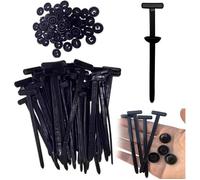 Attache-câble universelle en nylon robuste et autobloquante avec goupille et bouton nouvelle boucle multifonctionnelle(50 Pcs)