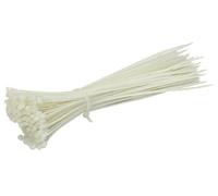attache cables 300 x 4.8 blancs rilsan (naturel) - 100 colliers -