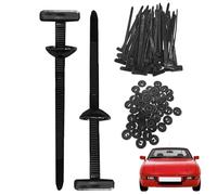 Attache-câbles Autobloquante Nylon 100 Pièces, Fixation Câble Résistante UV pour Voiture Maison Bureau, Lot de Serre-Câbles Polyvalents Noirs pour Organisation Câblage Électrique et Réparations