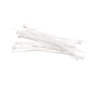 Attache câbles - Lot de 100 - Nylon - Blanc - Collier à bande perforée - Simple