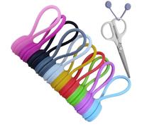 Attache-Câbles Magnétiques - Lot De 5/10 Organisateurs De Câbless Réutilisables En Silicone Pour Écouteurs, Câbles De Chargement USB, Gestion Des Câbless De Bureau Et De Voyage