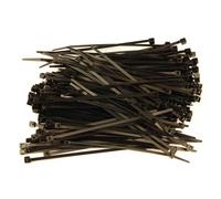 ATTACHE CABLES NOIRS 100 x 2.5 MM - 200 COLLIERS PLASTIQUES